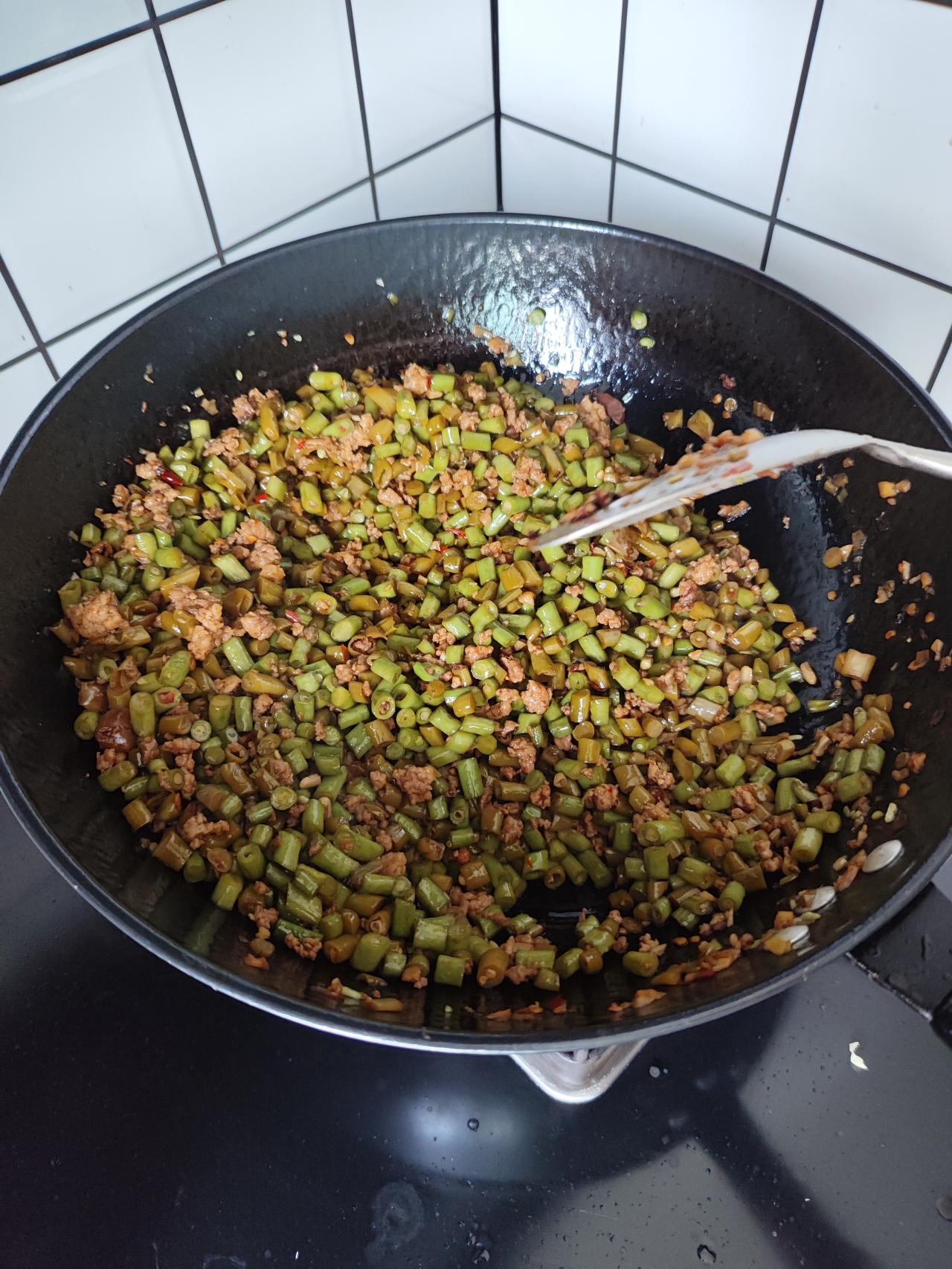 肉沫酸豇豆的做法