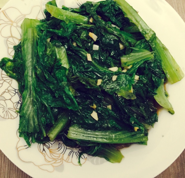 白灼油麦菜