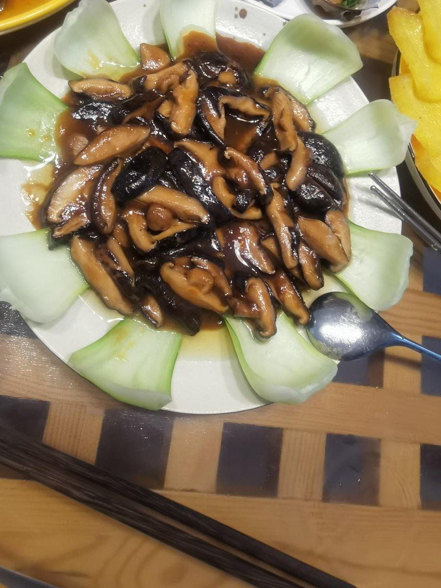 年夜饭-上海青鸡枞菌