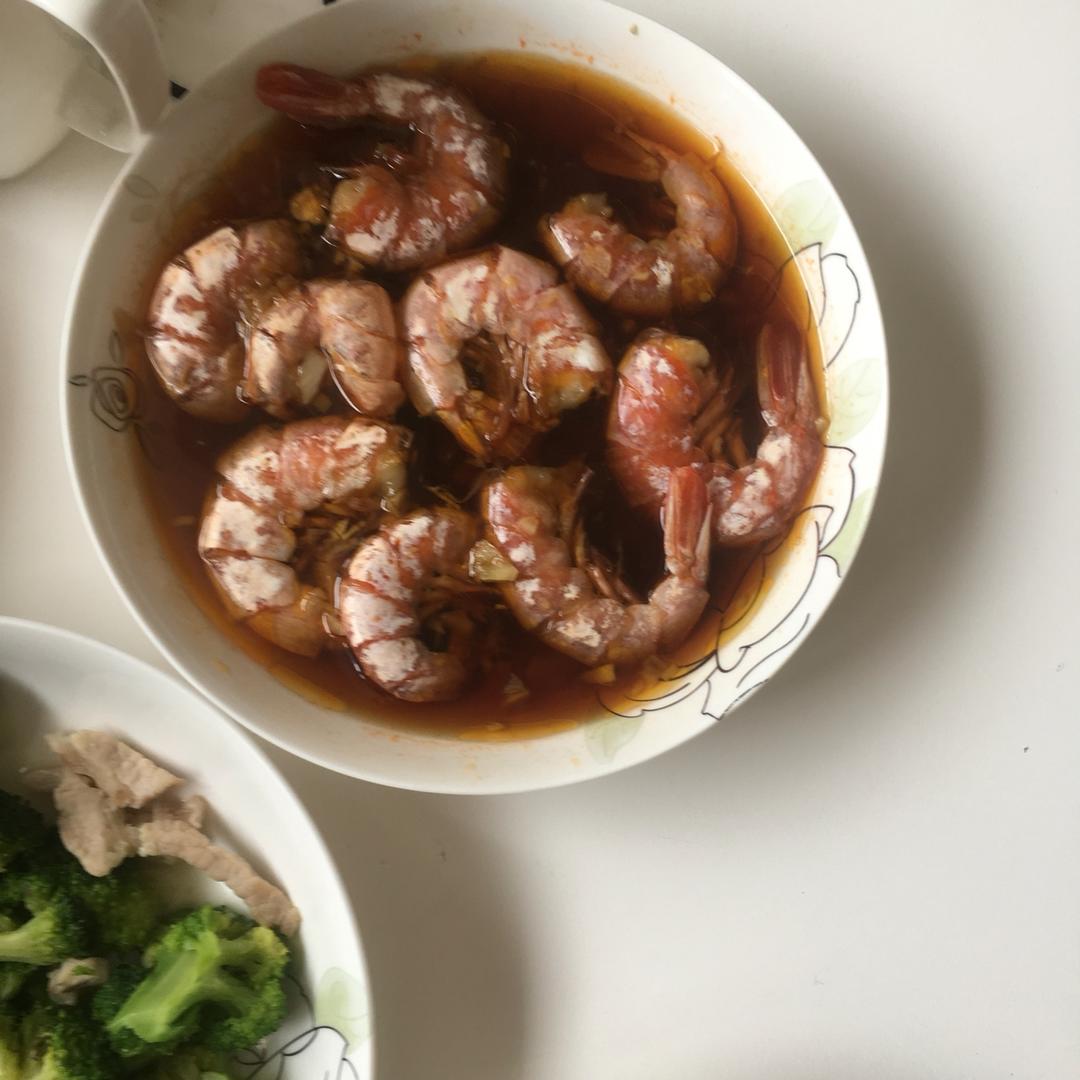 蒜蓉蒸虾