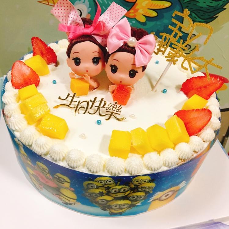 泡澡娃娃生日蛋糕（8寸）
