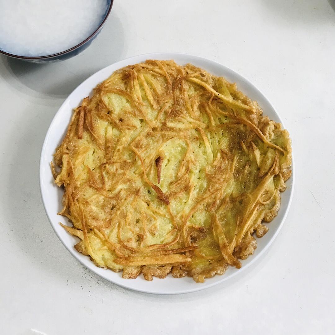 土豆丝鸡蛋饼