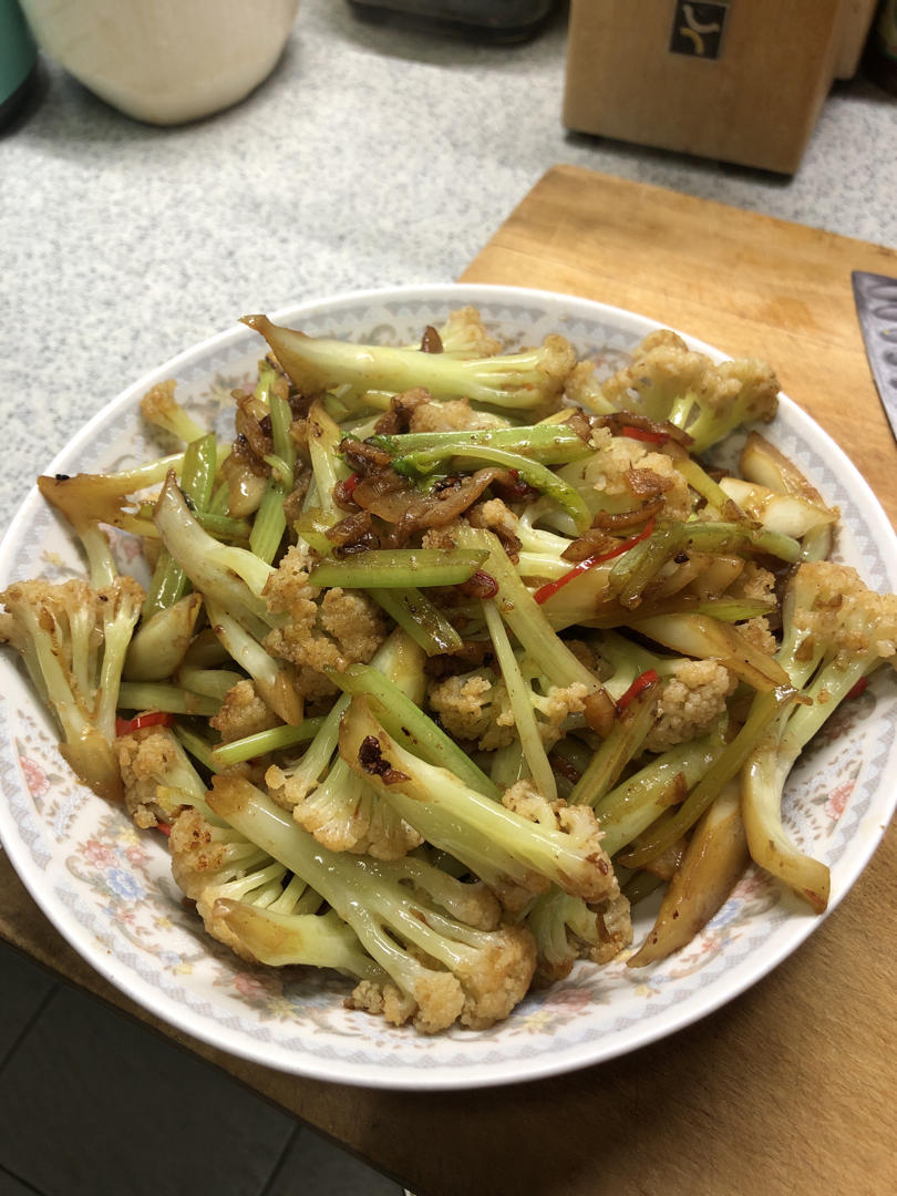 和饭店一个味道的干锅花菜