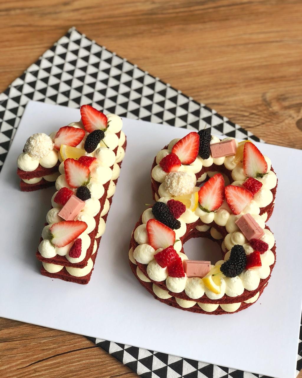 sandyaijj做的数字蛋糕