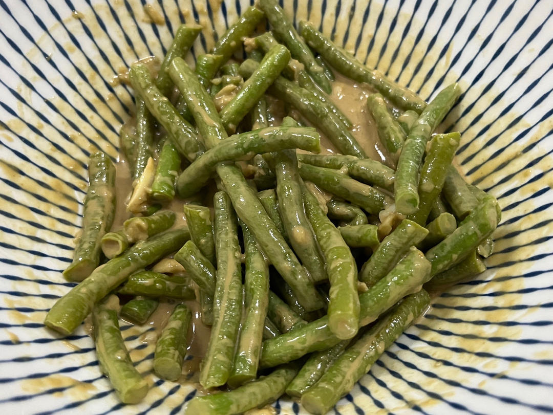 〔家庭版超简单〕麻汁豆角