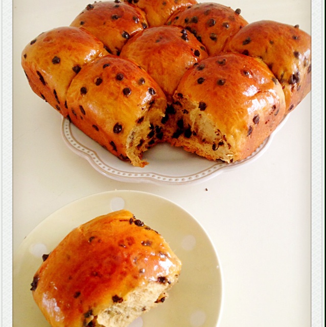 咖啡巧克力豆排包