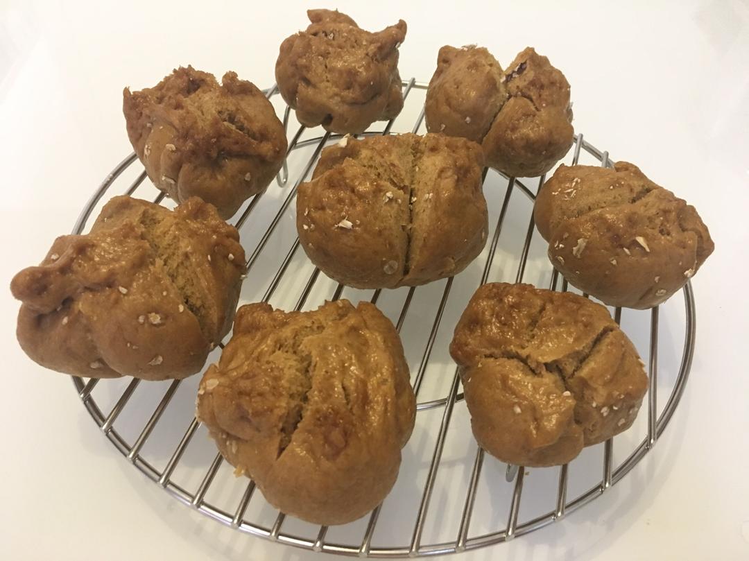 红糖燕麦开花馒头