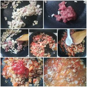 简单日常版西红柿牛肉意大利面的做法 步骤3