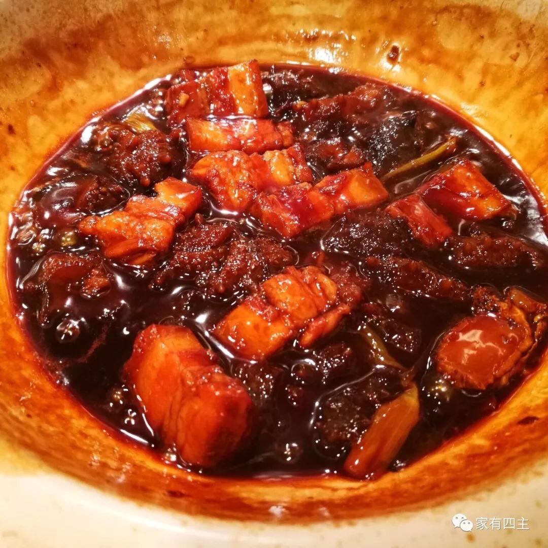 红烧肉焖海参
