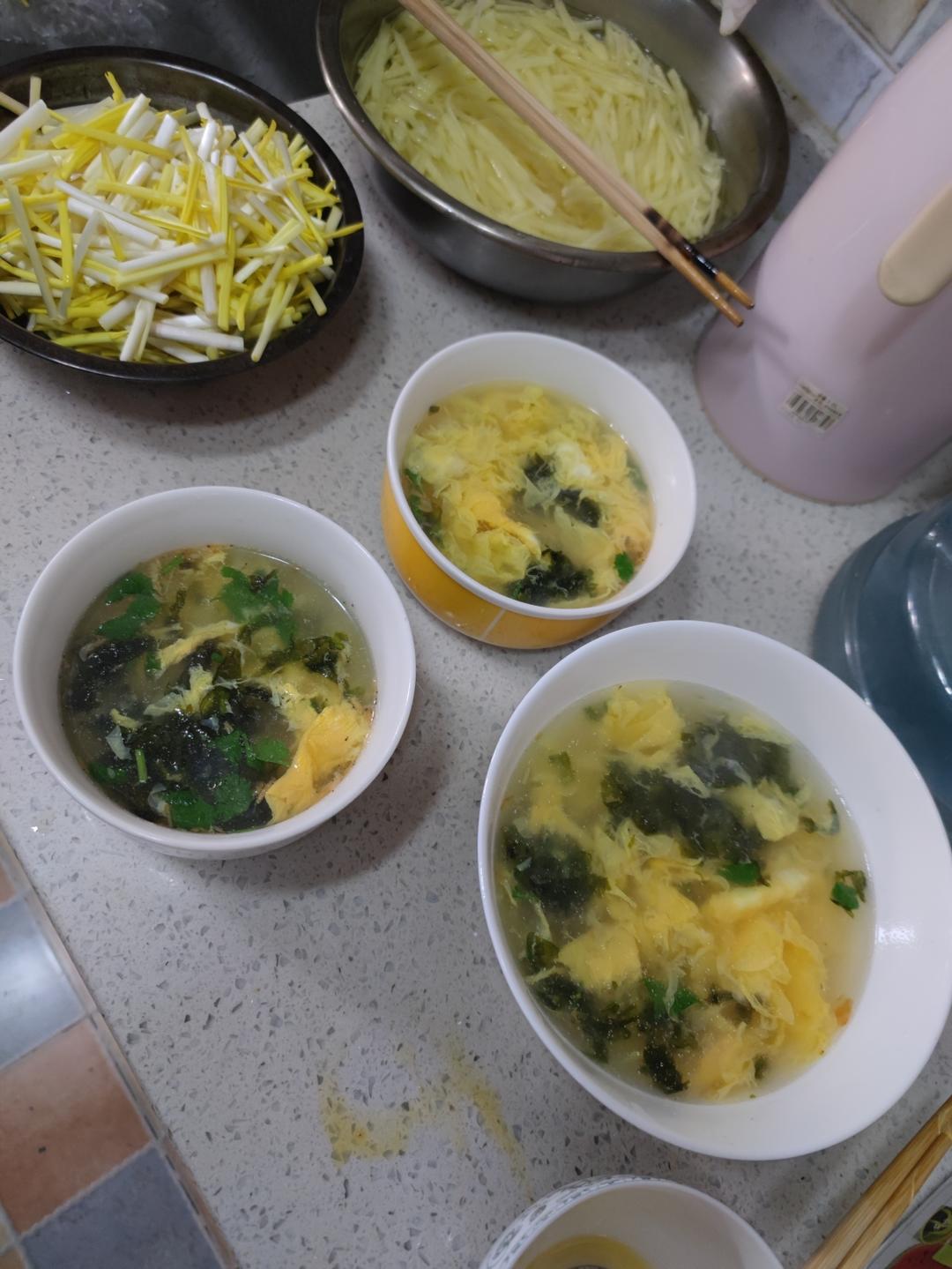 妙招紫菜蛋花汤