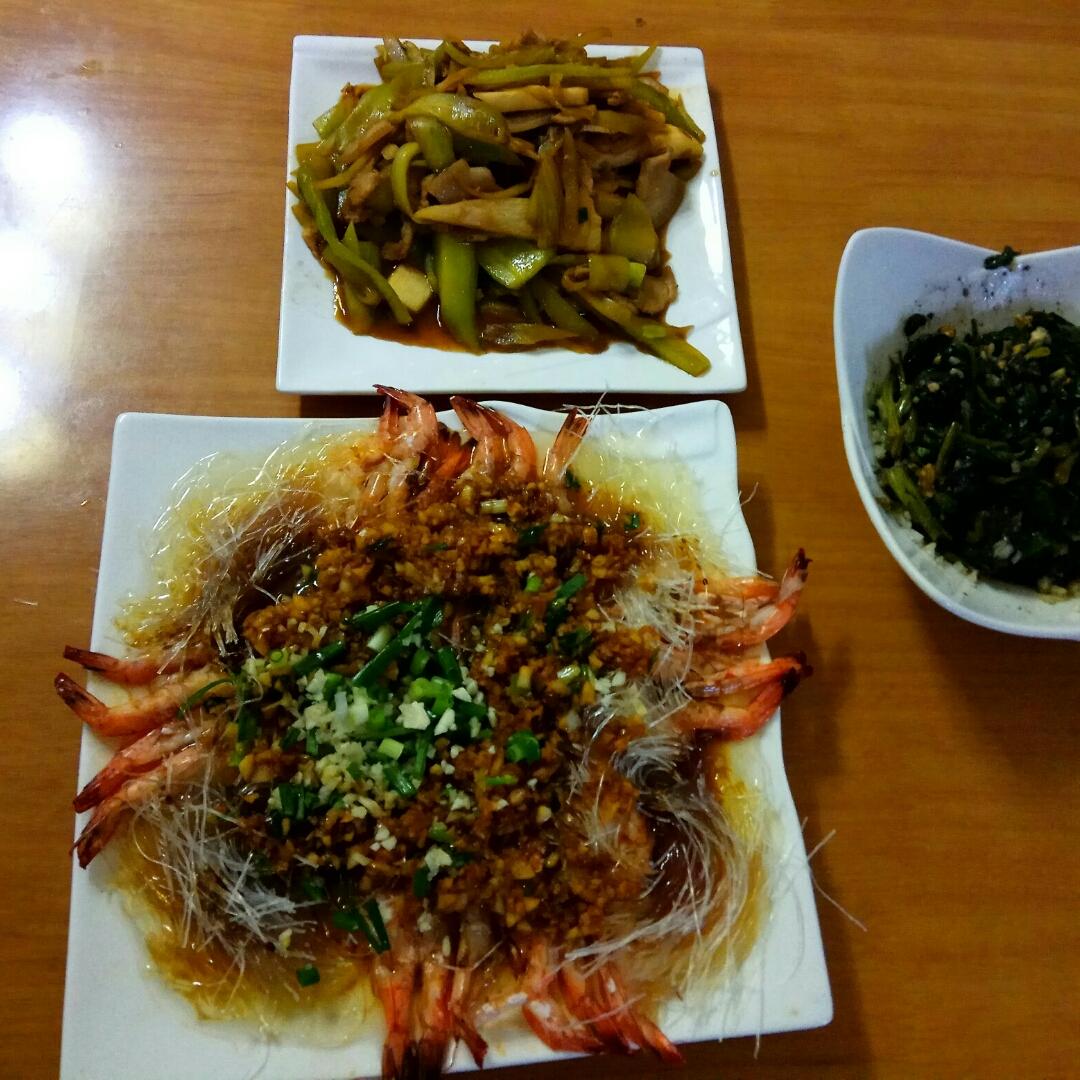 蒜蓉蒸虾
