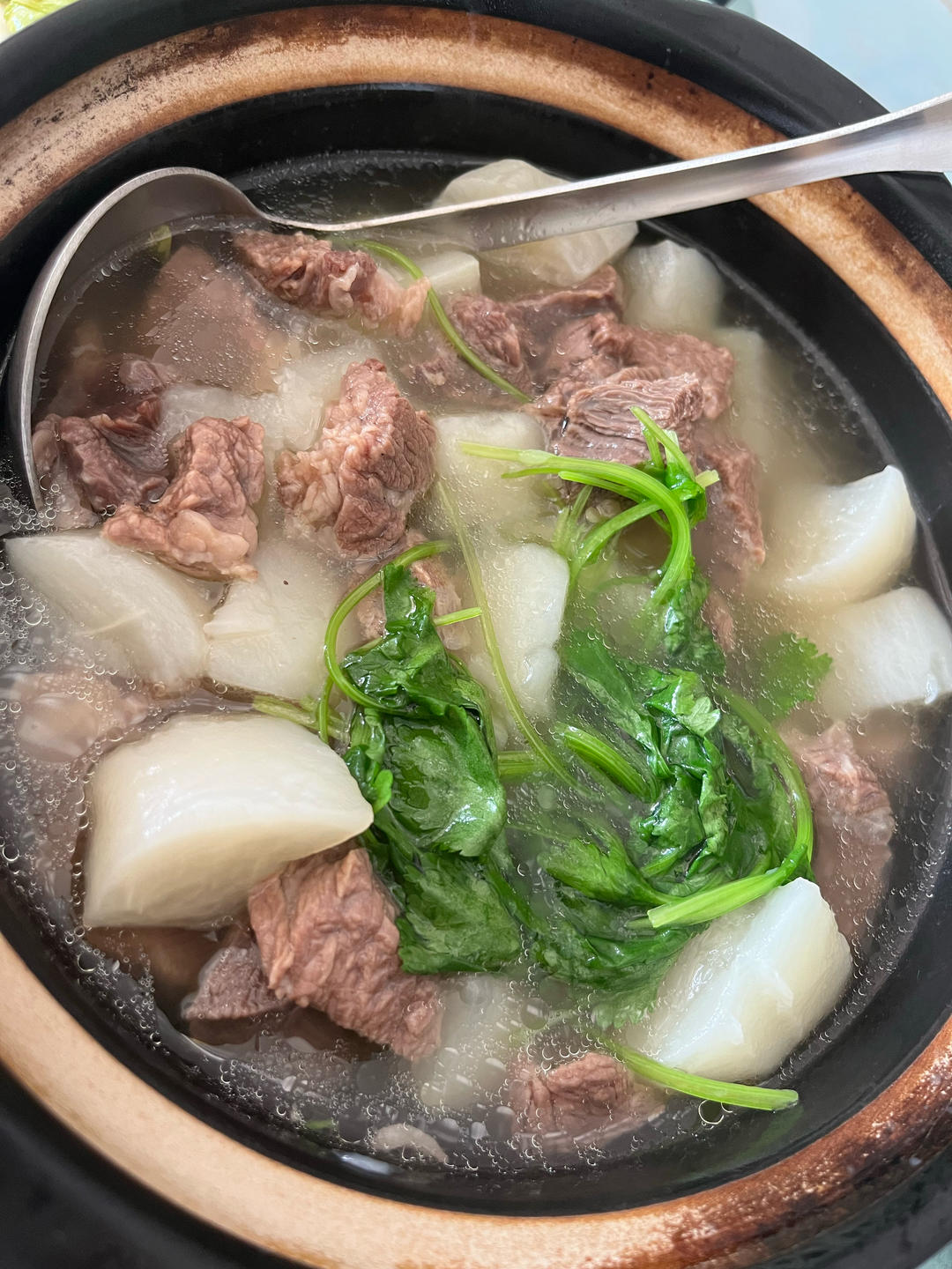 冬日限定——清炖萝卜牛腩（照例附蘸料）