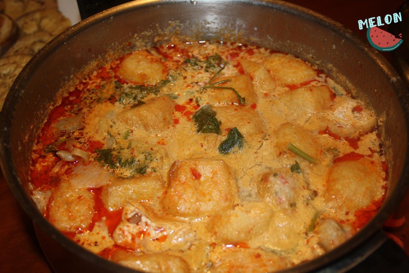 红咖喱鸡肉杂蔬