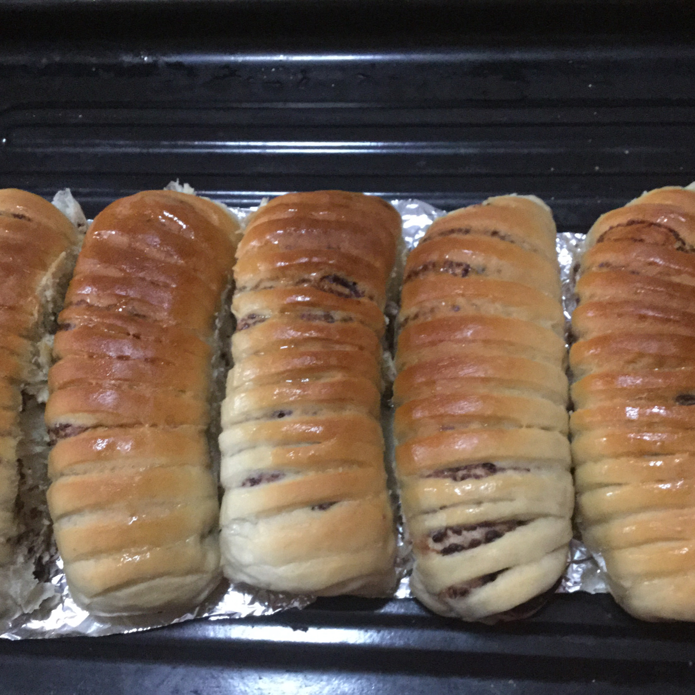 红豆沙面包卷
