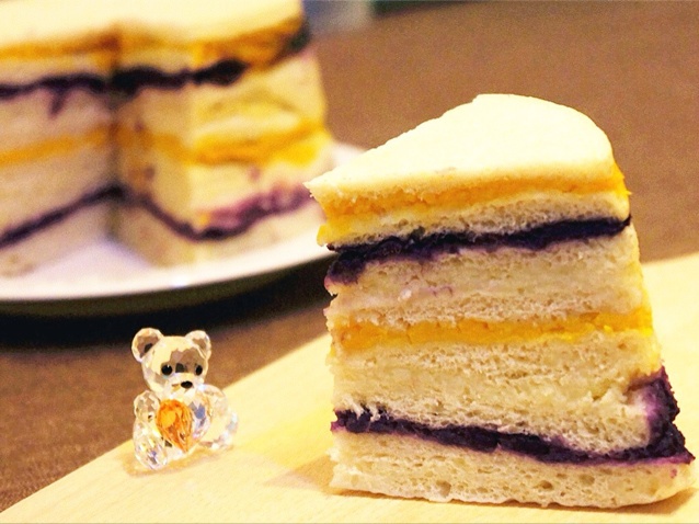 紫薯南瓜千层发糕——惊人的漂亮主食