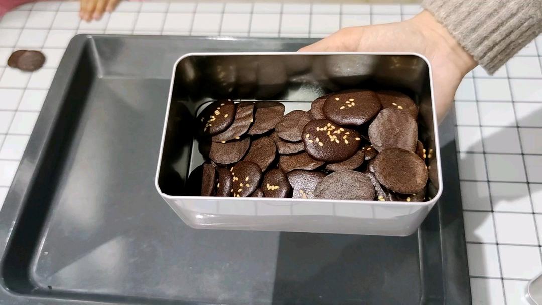 嘎嘣脆❗️零失败巨简单❗️杏仁可可脆片饼干