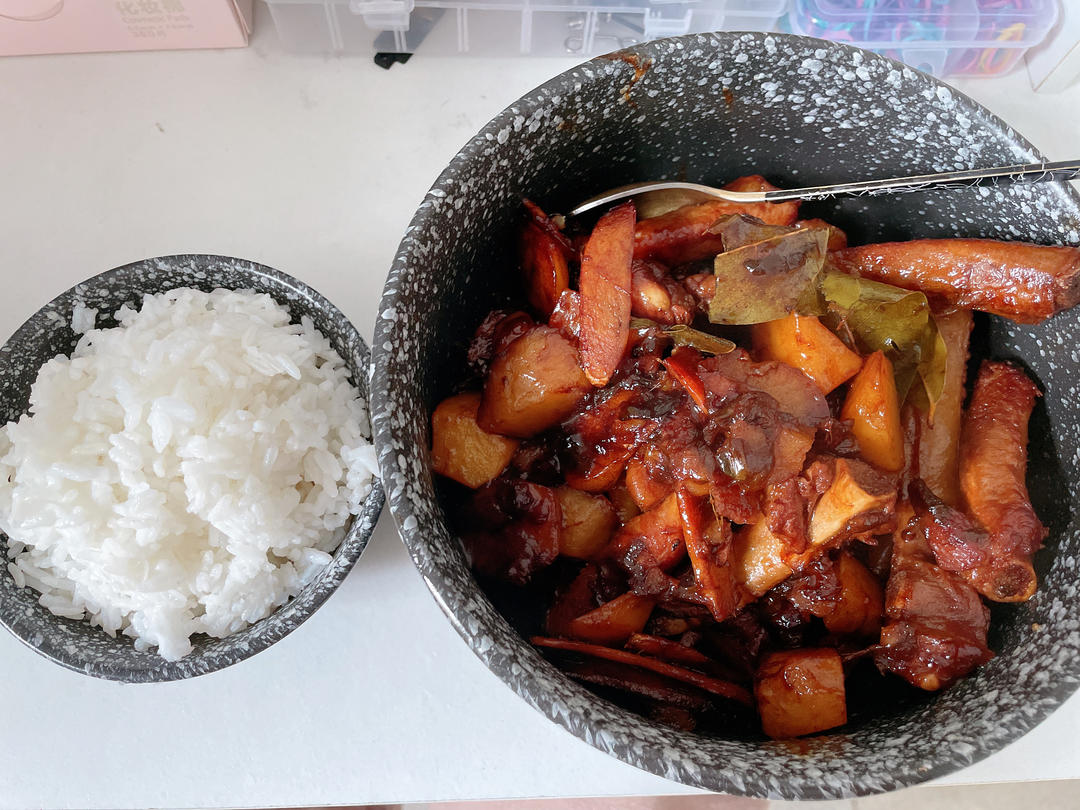 🔥巨好吃的红烧排骨炖土豆❗️懒人版轻松做拿手菜