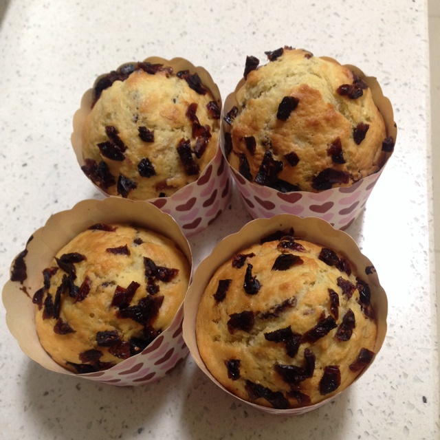 少女心的香蕉蔓越莓玛芬