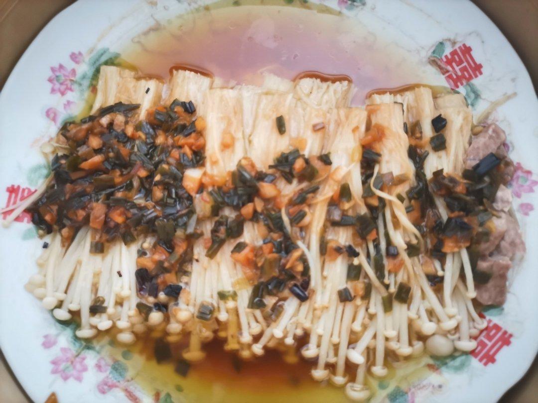 蒜蓉金针菇，简单快手的下饭神菜