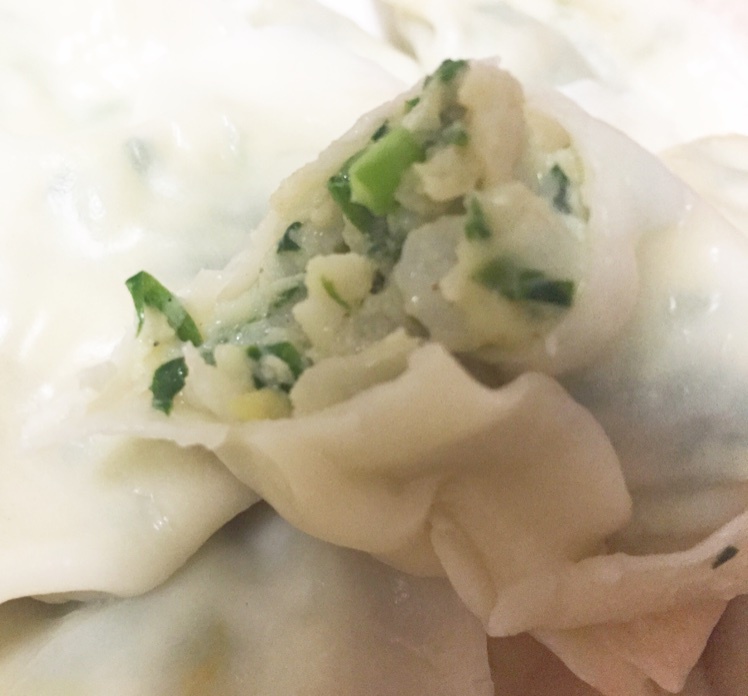 龙利鱼香菜饺子