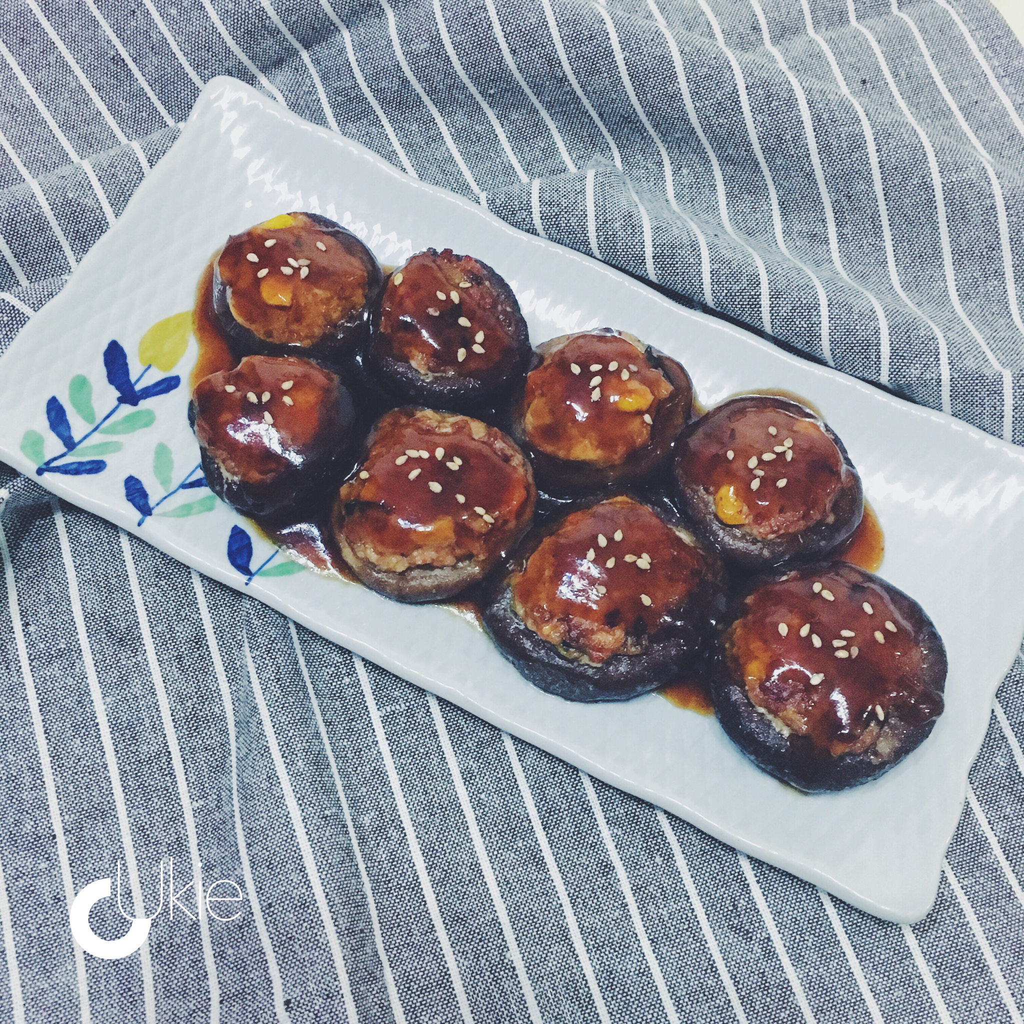 美丽的冬菇凉：冬菇酿