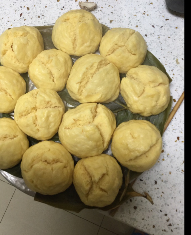 奶香糯米窝窝头