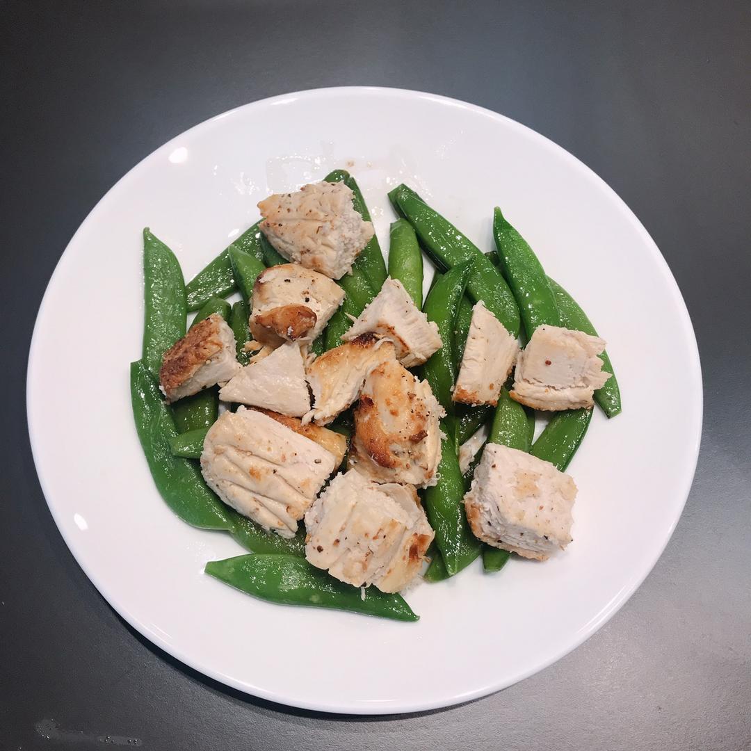 15分钟咸肉脆甜豆 15min Crispy Sugar Snap Pea