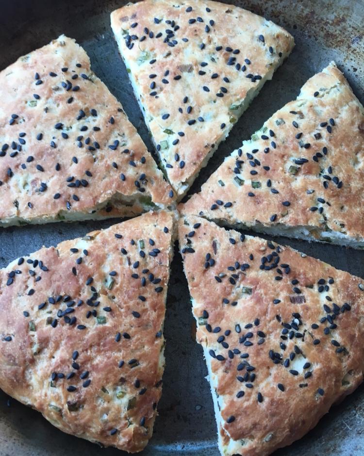 简易发面葱油饼（烤箱版）