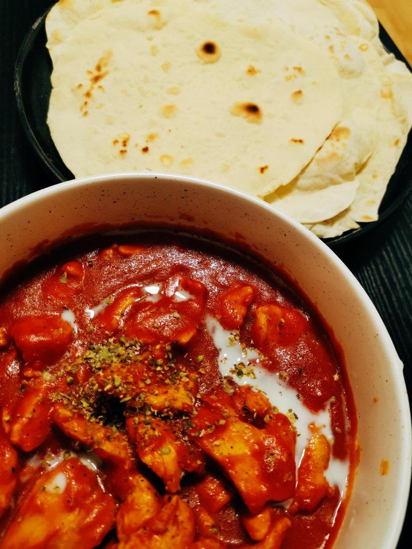 印度咖喱鸡+酥油饼