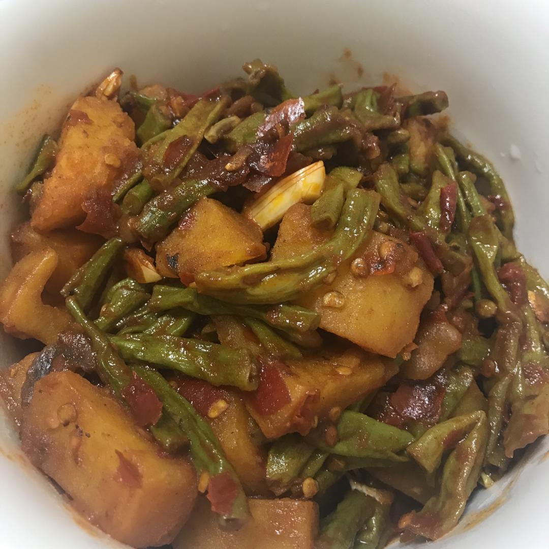 土豆炖豆角