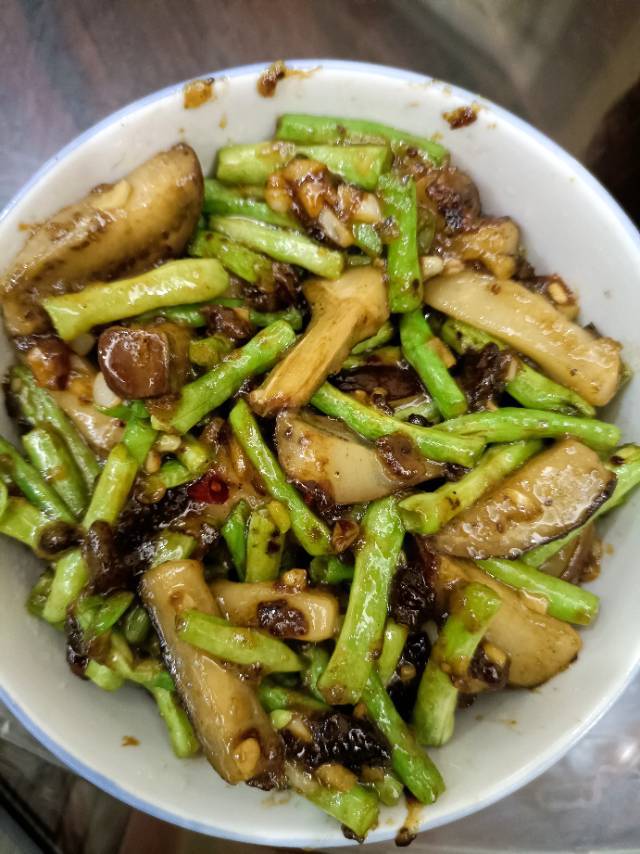 豆角烧茄子
