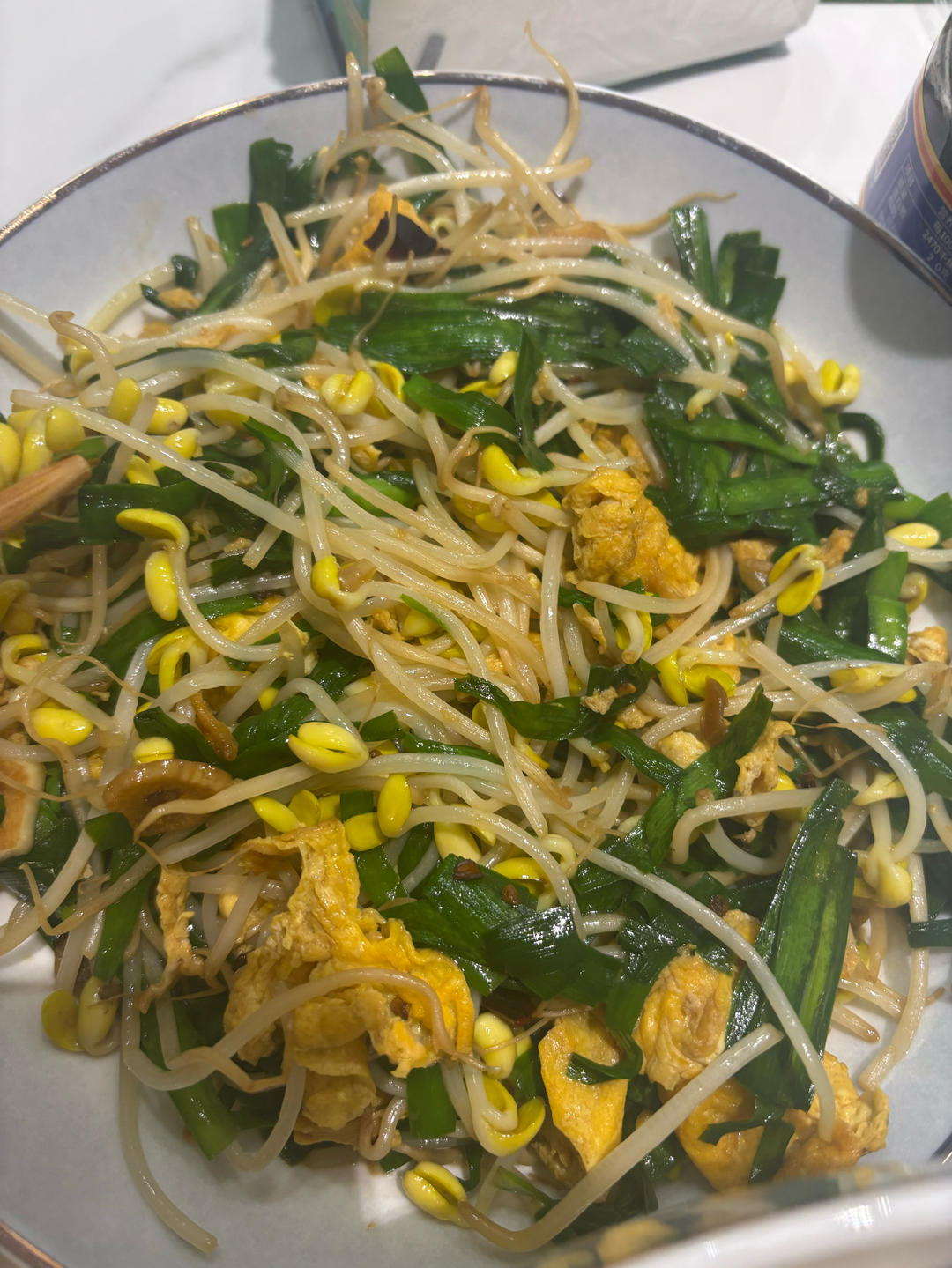 豆芽炒鸡蛋
