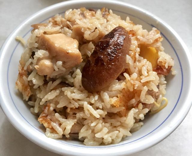 电饭锅香菇焖鸡饭