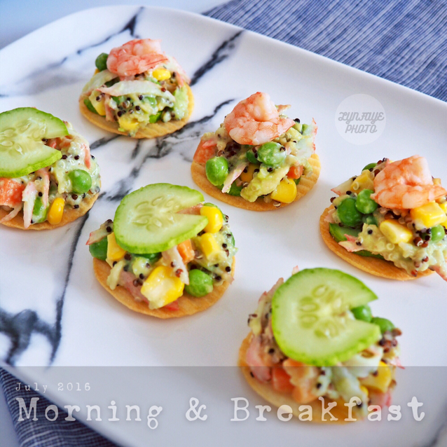 薯片牛油果大虾沙拉