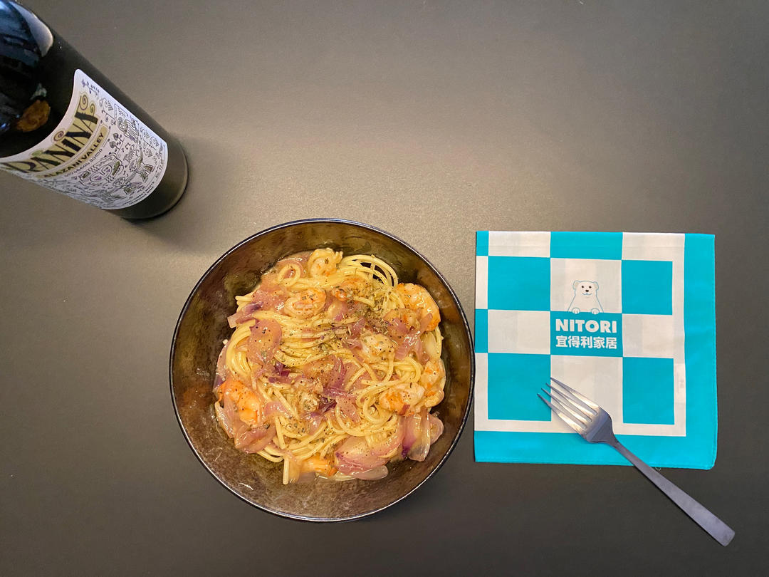 白葡萄酒海鲜意面（Seafood Pasta with White Wine）