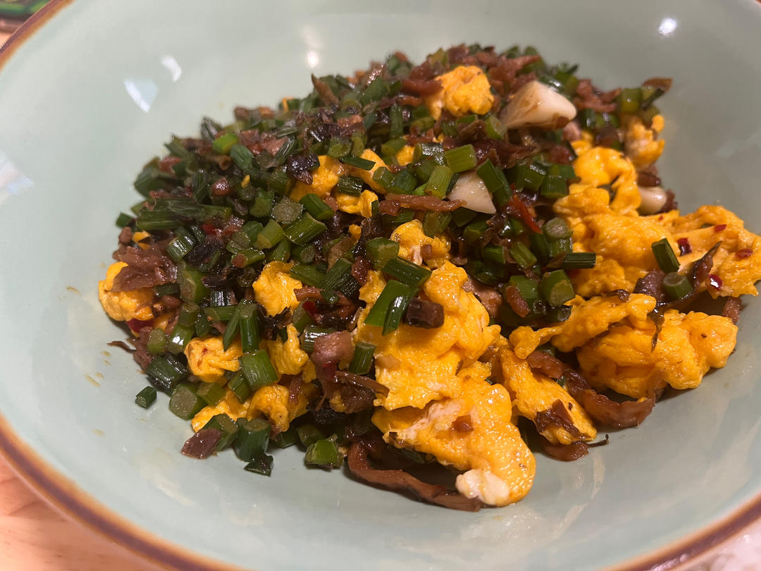 鸡蛋炒外婆菜(下饭菜)