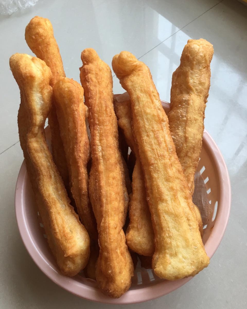 自制无泡打粉油条