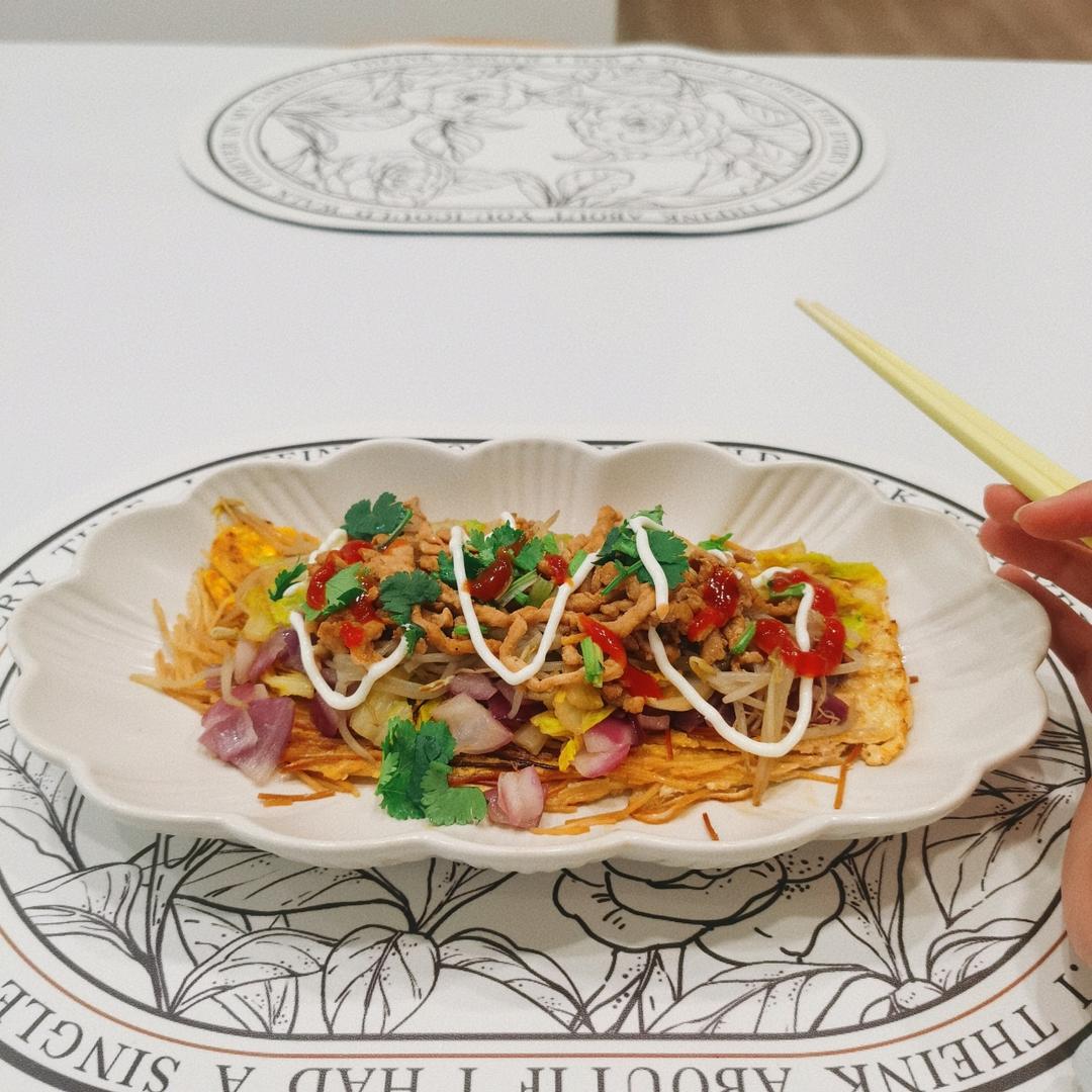 挂面版烤冷面（免煮！不用事先煮面条）