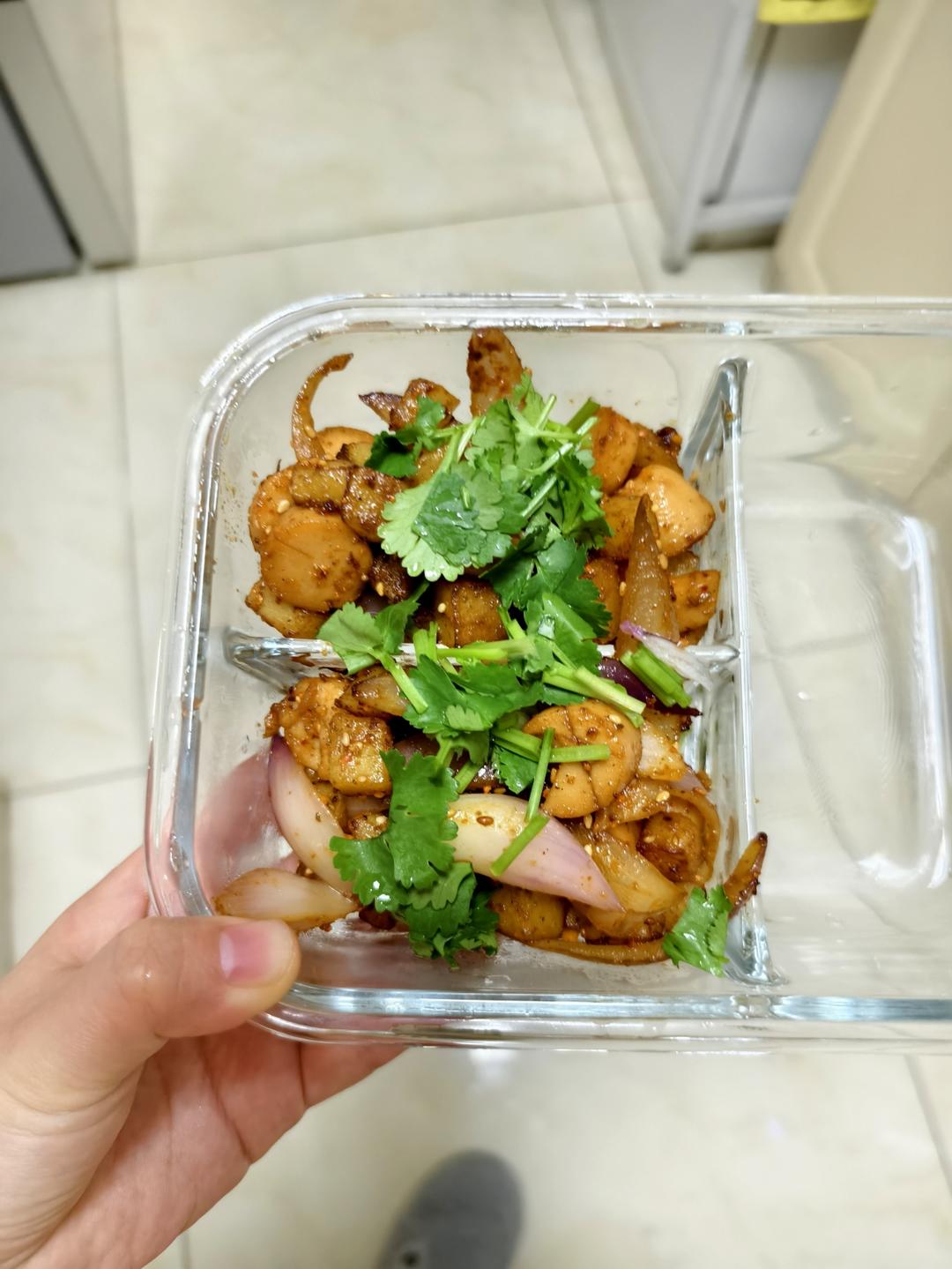 烧烤风味的土豆小香肠