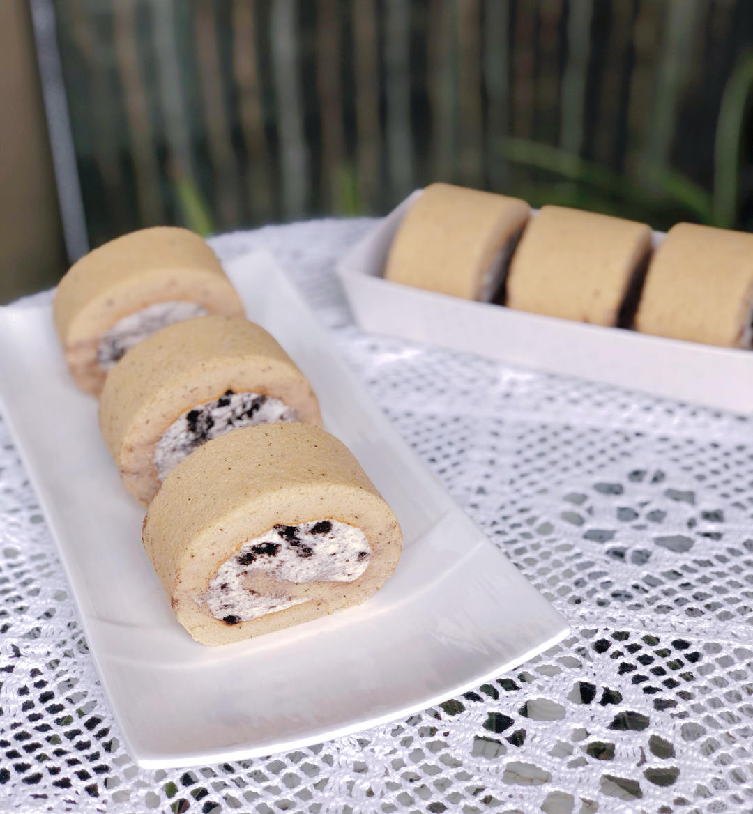 吃一次爱上 #伯爵红茶奥利奥蛋糕卷