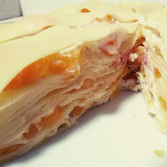 芒果千层蛋糕，100%成功告别煎皮无能