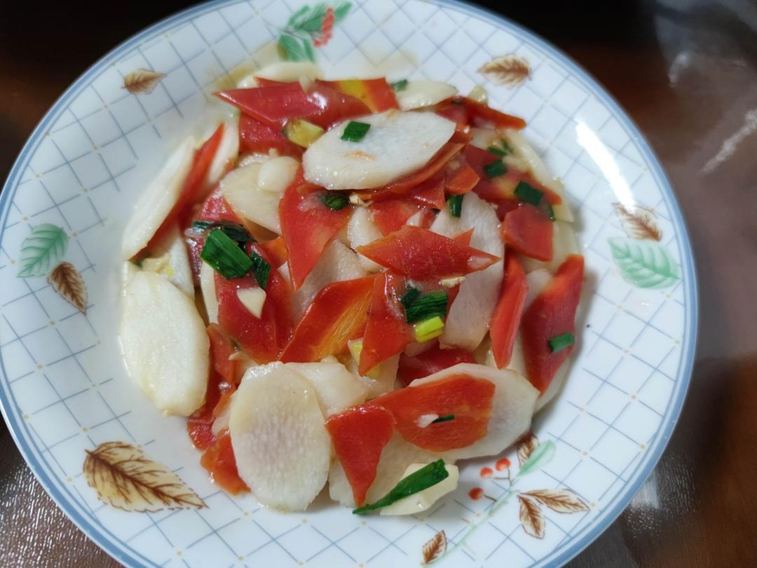 山药素炒胡萝卜（简约版）