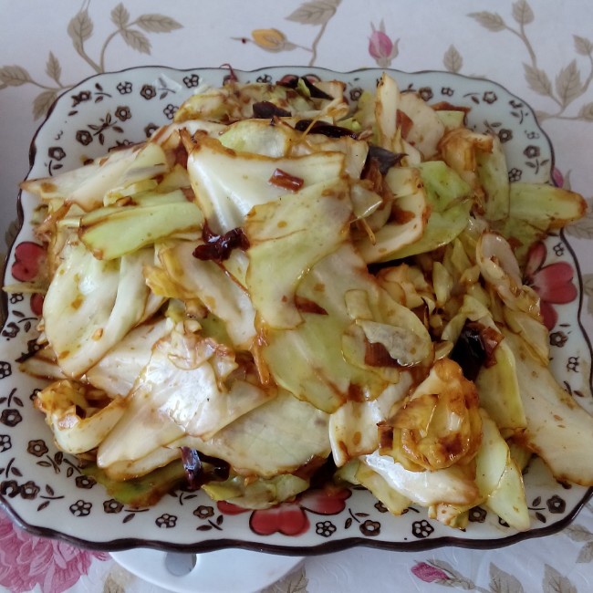 在家炒出街头小馆风味的炝炒圆白菜