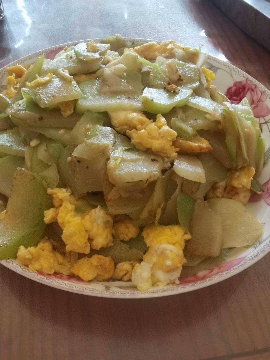 家常素菜佛手瓜炒鸡蛋🥚