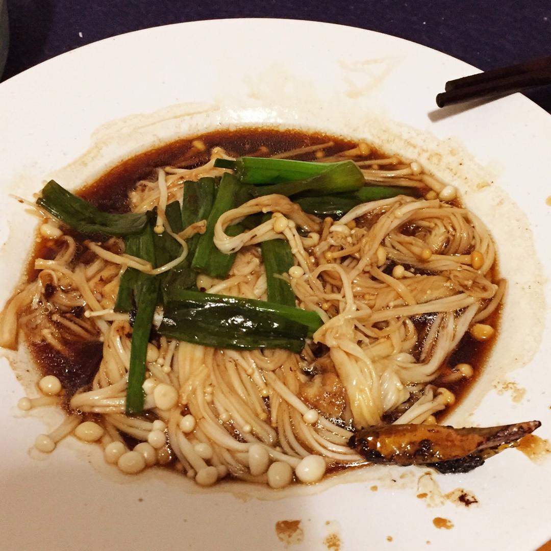 白灼金针菇