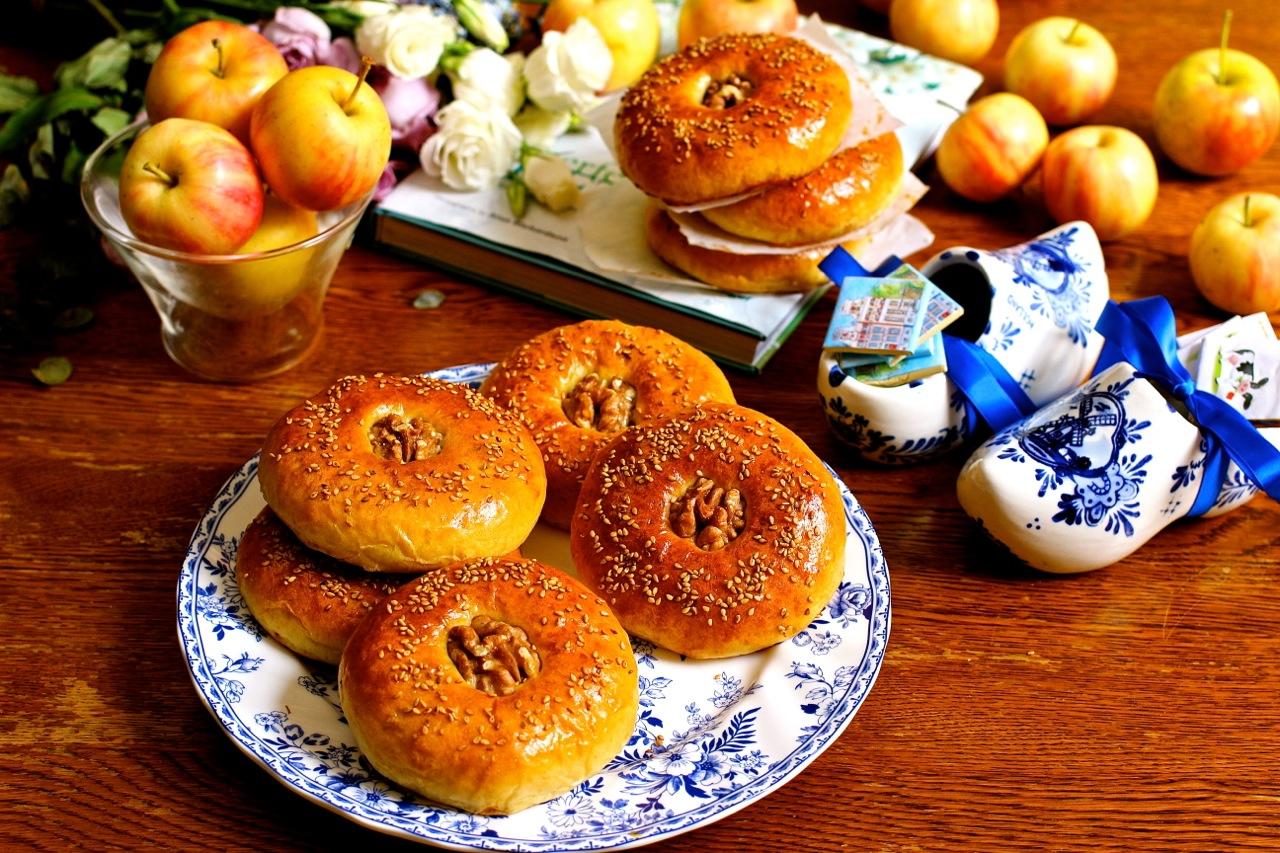 【秋日和风】日式蜜豆扁面包的做法