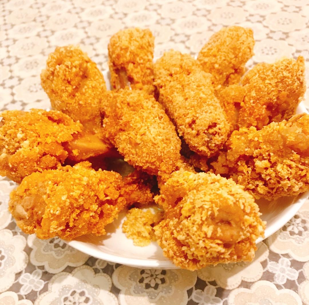 面包糠炸鸡翅