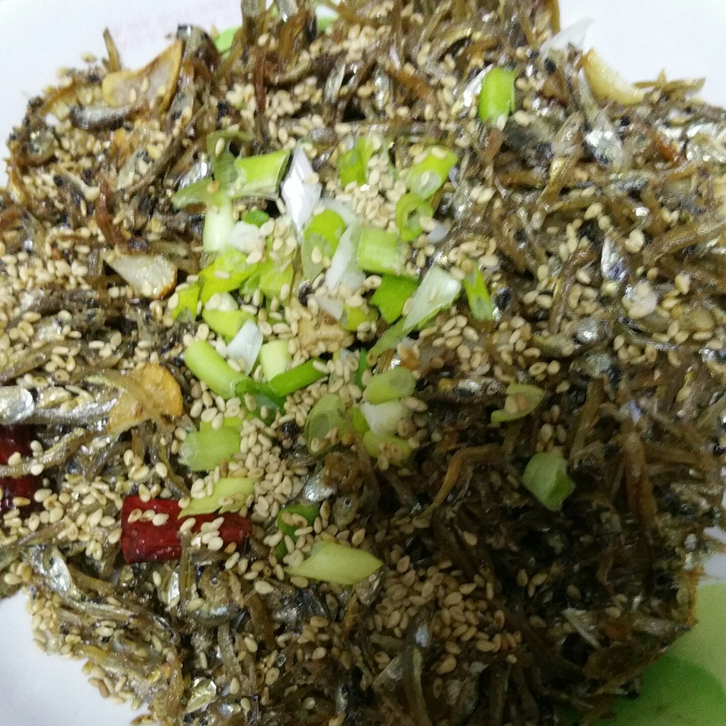 香辣银鱼干