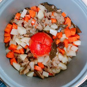 省心电饭煲土豆胡萝卜西红柿牛胸肉的做法 步骤9