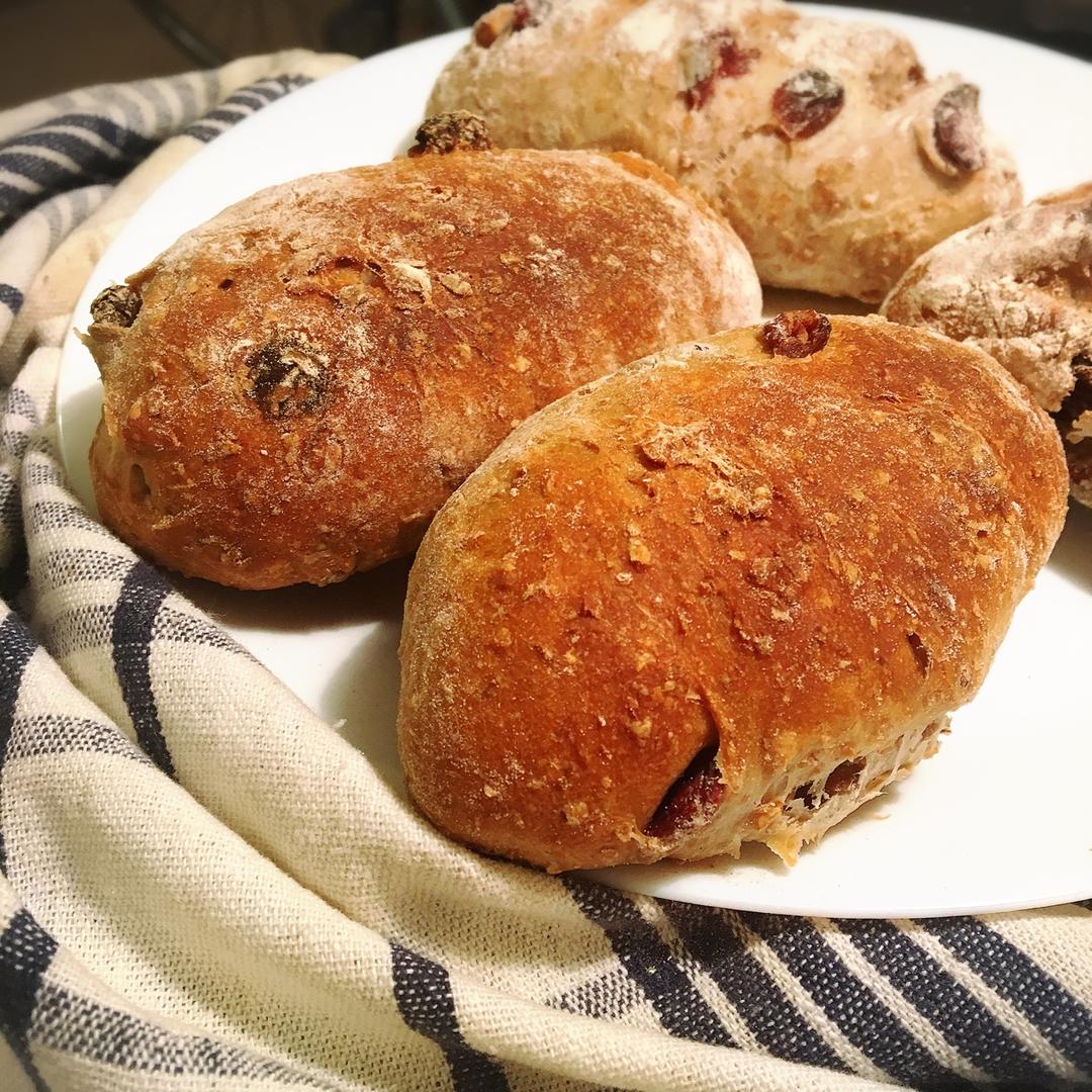 全麦核桃包～软欧包